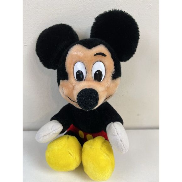 Vintage Mickey Plush Doll Walt Disneyland Disney‎ World Stuffed Big Eyes 10" - Picture 1 of 7